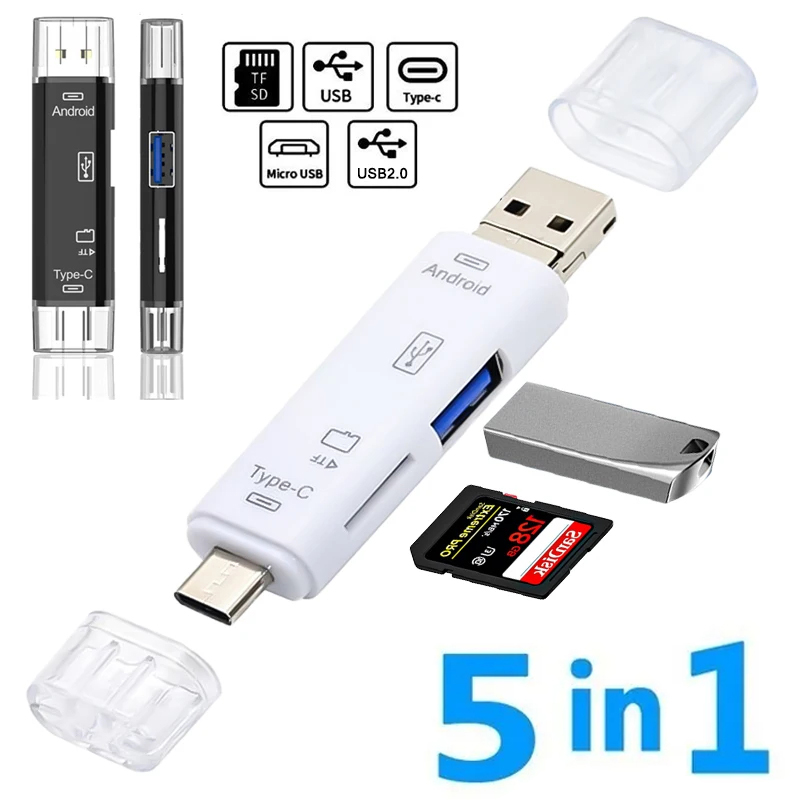 Phone Accessories Types - 5 in 1 Multifunction Usb 2.0