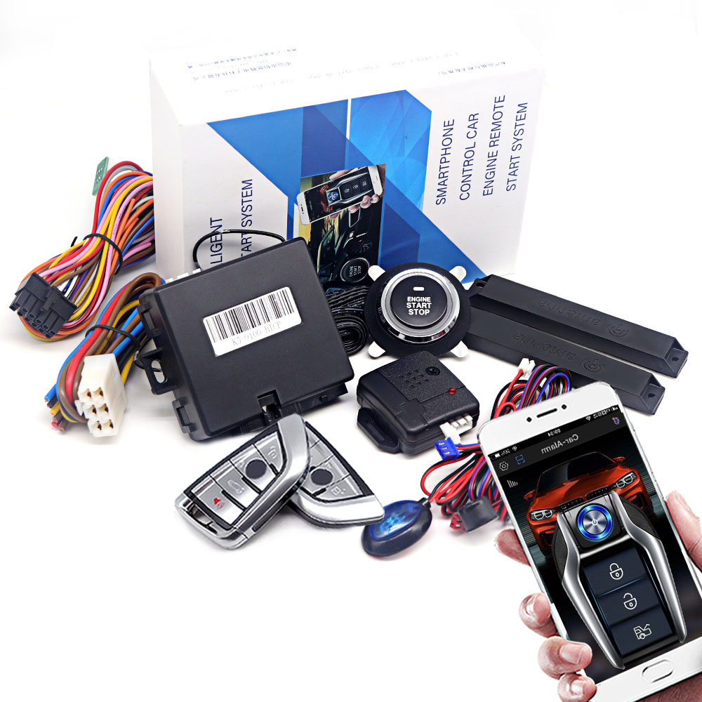 Phone Accessories Kit - Kirbin Car Alarm With Autostart Push