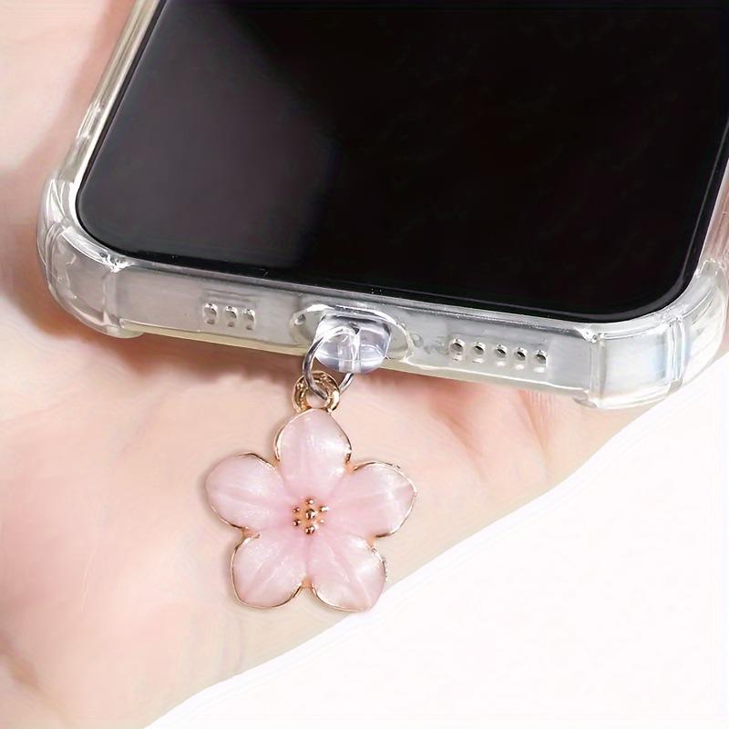 Phone Accessories Types - Sakura Flowers Phone Dust Plug Accessories