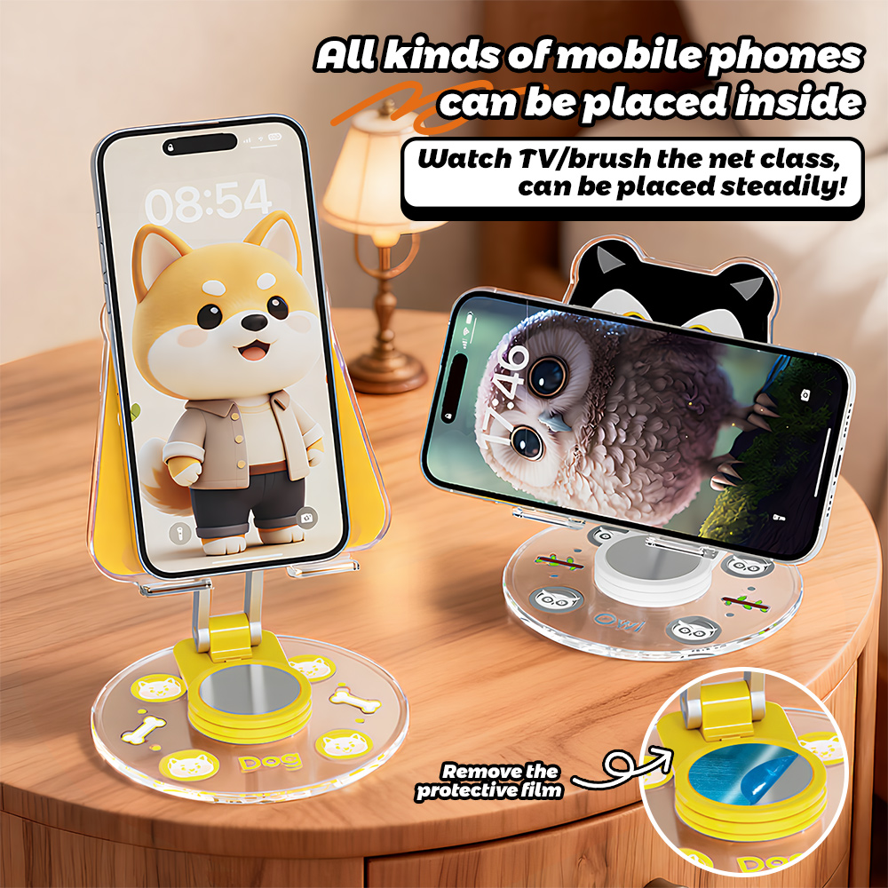 Cute Animal Phone Stand 360 Ro - Phone Accessories Officeworks ulasan dan harga