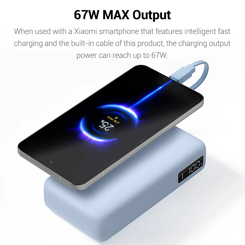 Xiaomi 20000mAh 67W Max Portab - Portable Charger 20000Mah ulasan dan harga