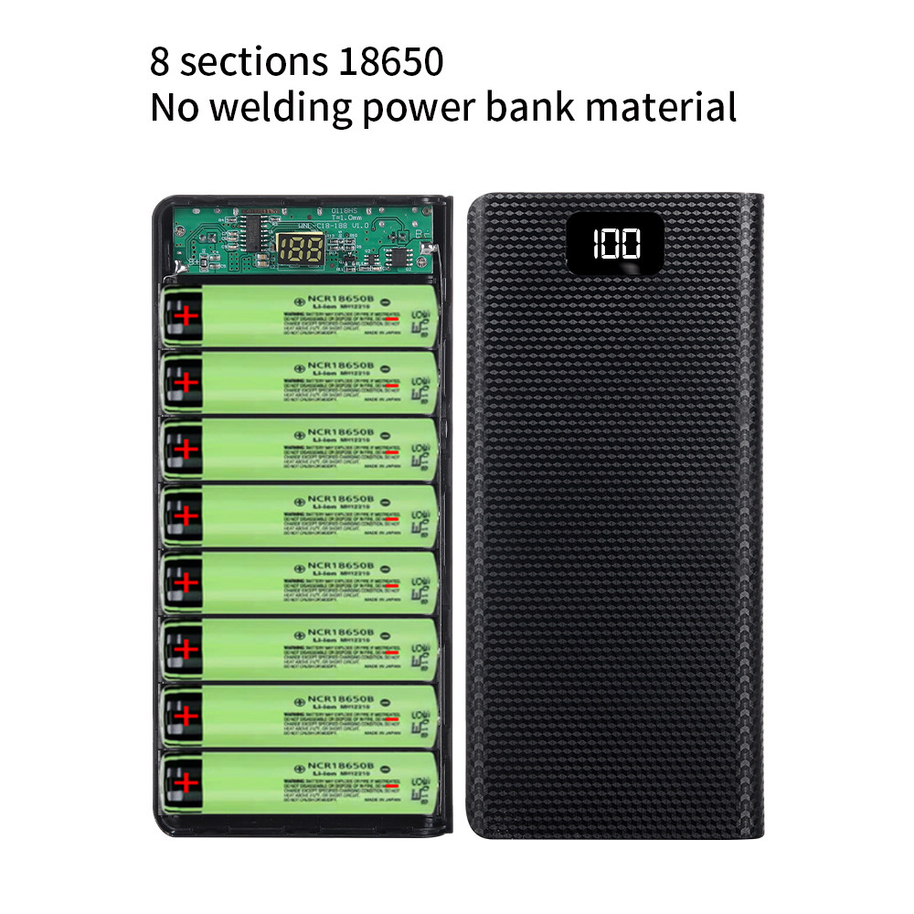 DIY 8*18650 Battery Power Bank - Portable Charger 20000Mah ulasan dan harga