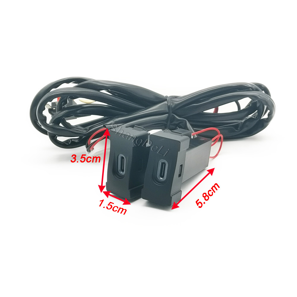 1PC Car Dual Type C PD Chargin - Phone Accessories Types ulasan dan harga
