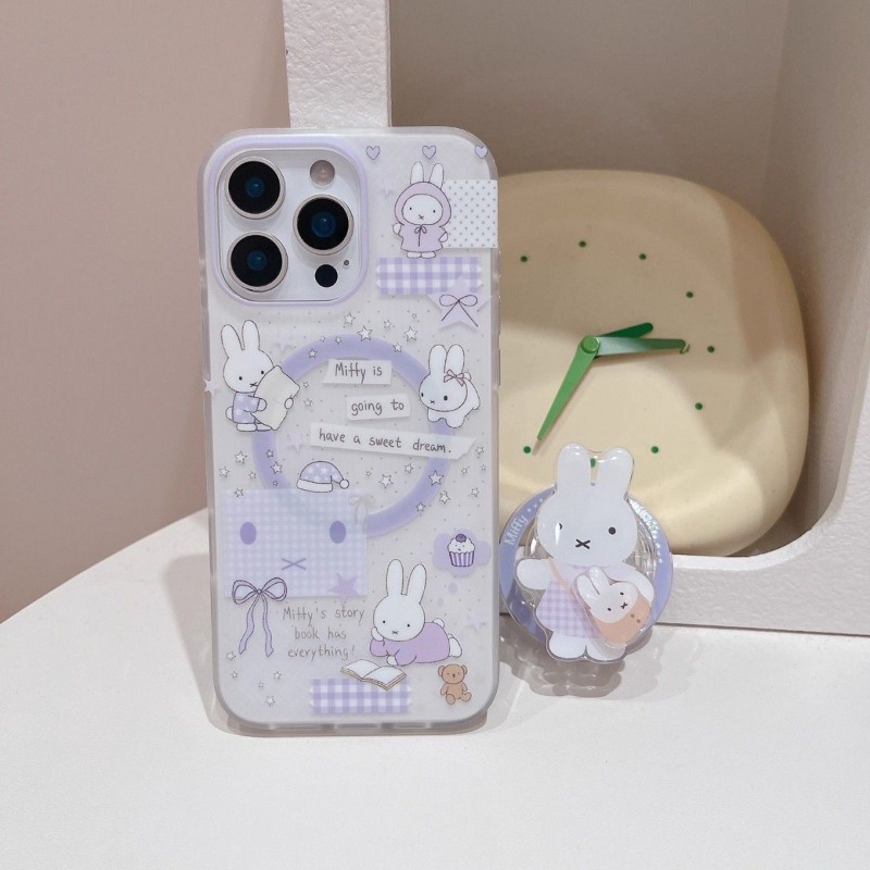 Cute Miffy Magnetic Stand Phon - Phone Accessories Design ulasan dan harga
