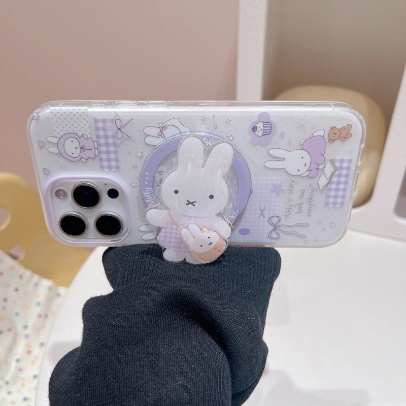 Cute Miffy Magnetic Stand Phon - Phone Accessories Design ulasan dan harga