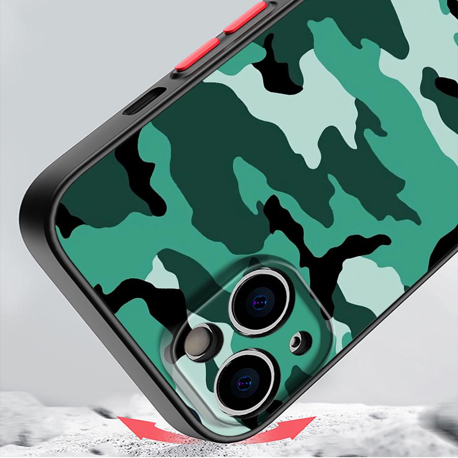 Camouflage Pattern Case for iP - Phone Accessories Logo ulasan dan harga