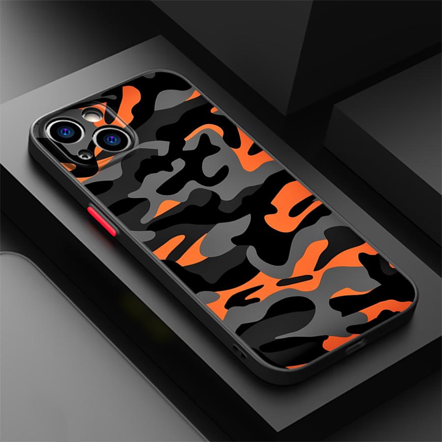Camouflage Pattern Case for iP - Phone Accessories Logo ulasan dan harga