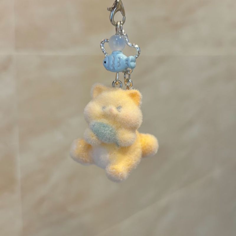 Cute Plush Cat Keychain Creati - Phone Accessories Design ulasan dan harga