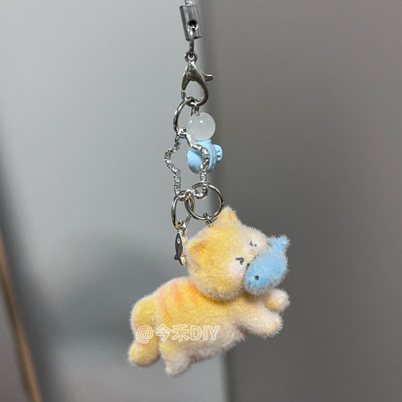 Cute Plush Cat Keychain Creati - Phone Accessories Design ulasan dan harga