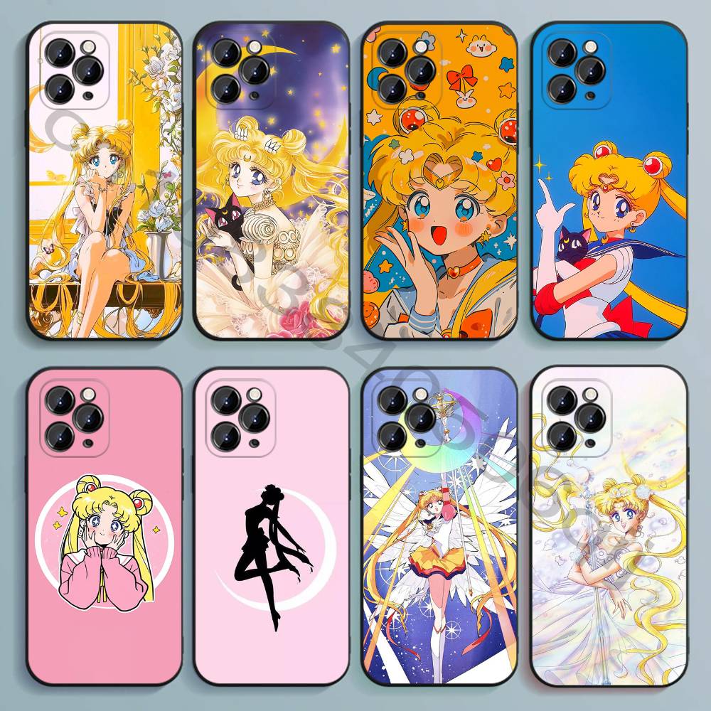 sailor M-moon Black Soft TPU P - Phone Accessories Logo ulasan dan harga