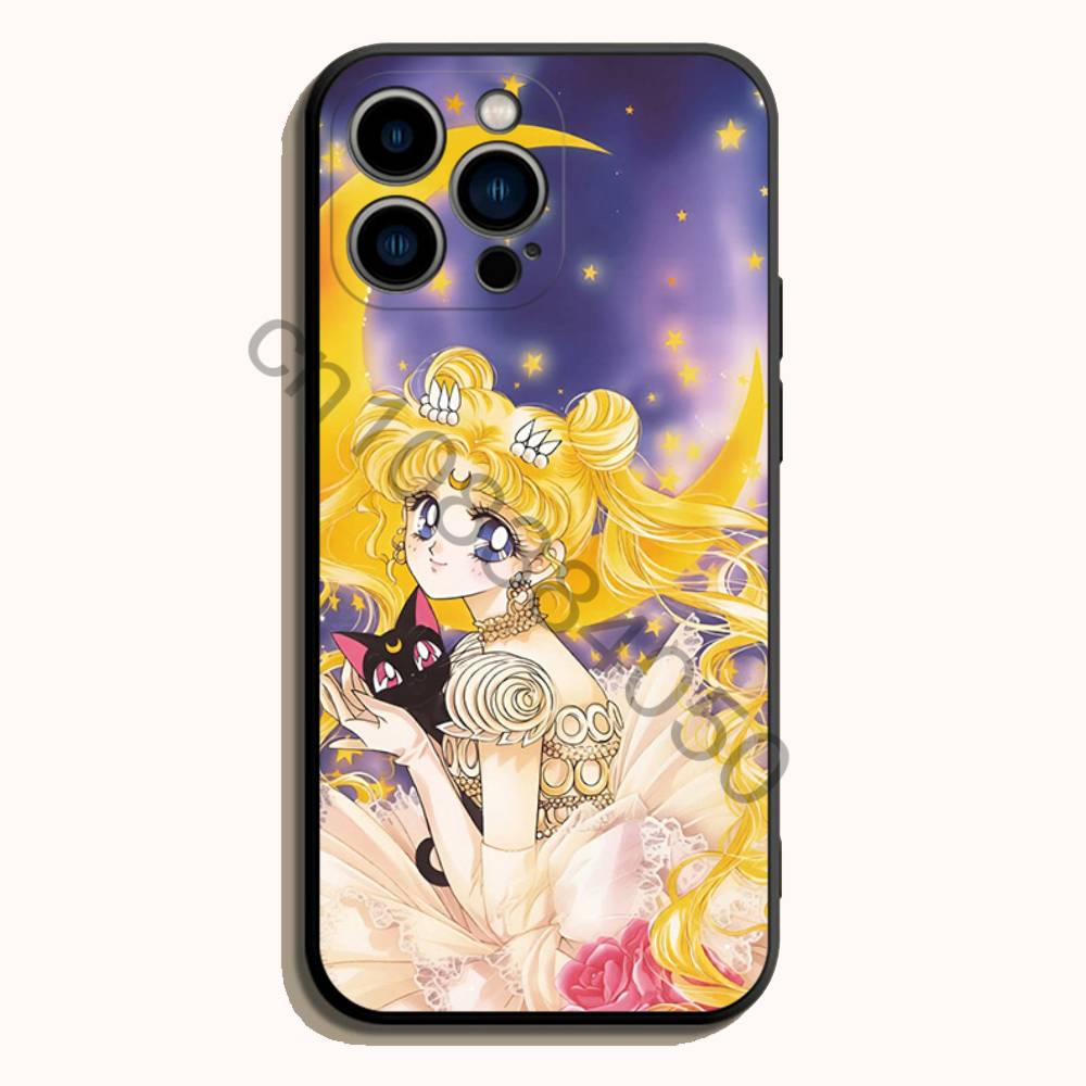 sailor M-moon Black Soft TPU P - Phone Accessories Logo ulasan dan harga