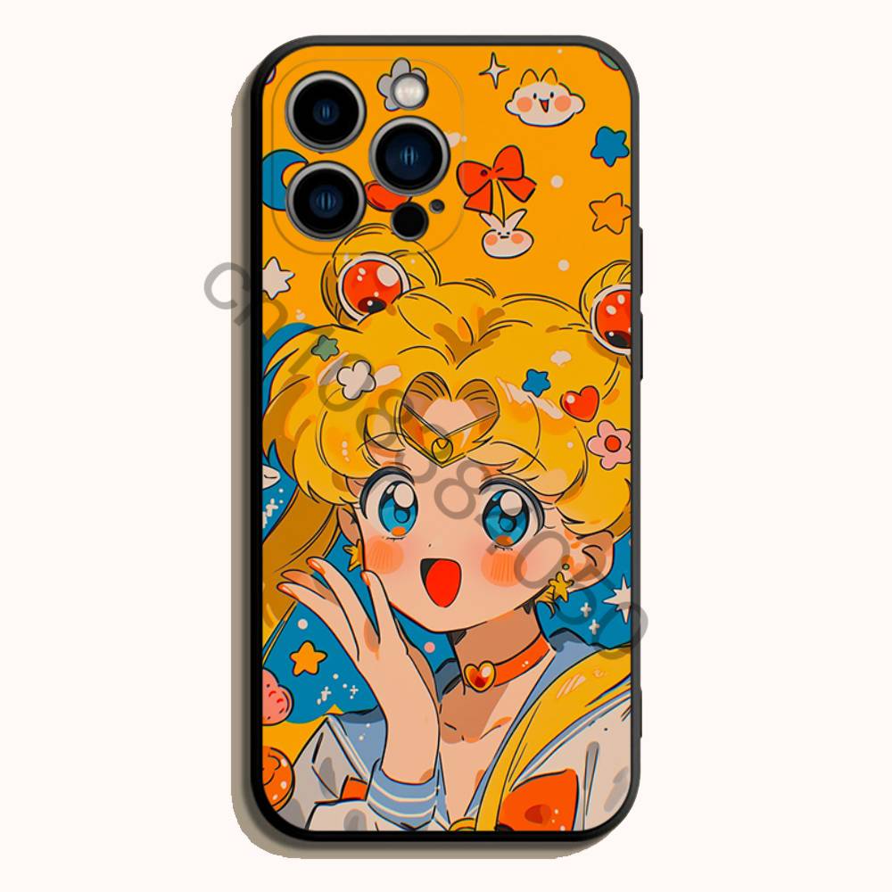 sailor M-moon Black Soft TPU P - Phone Accessories Logo ulasan dan harga