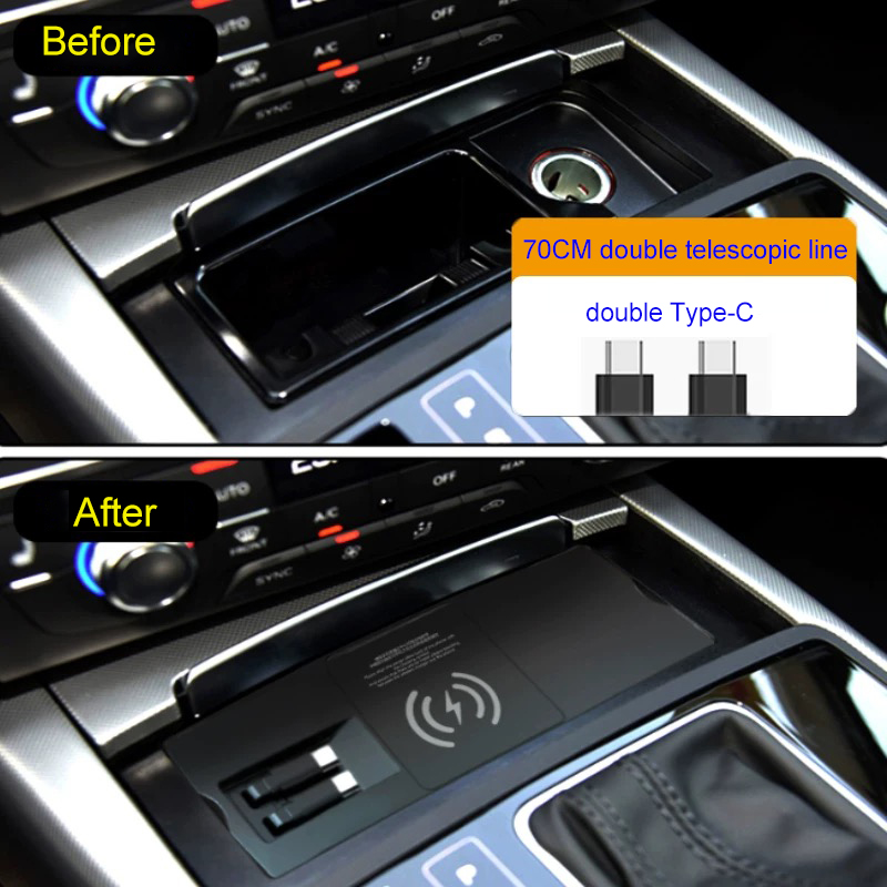 For Audi A6L A7 C7 Wireless Ch - Phone Accessories Types ulasan dan harga