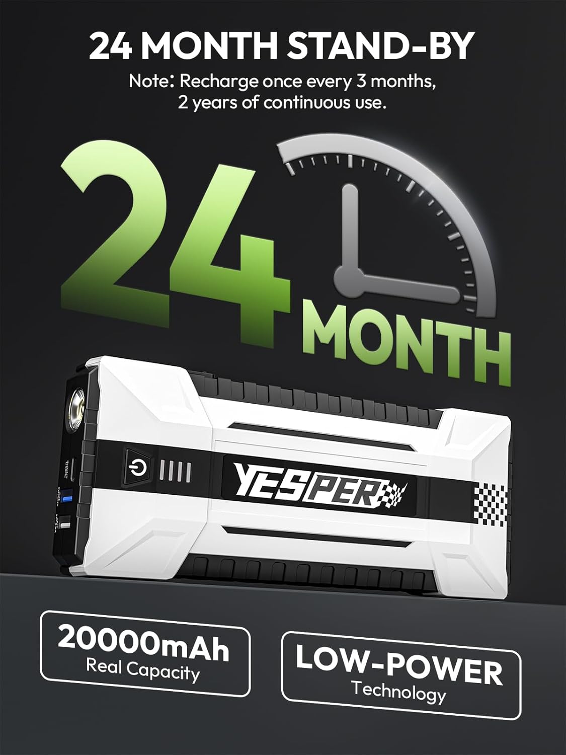 YEPSER YJS20 3000A Peak 12V Ca - Portable Charger 20000Mah ulasan dan harga
