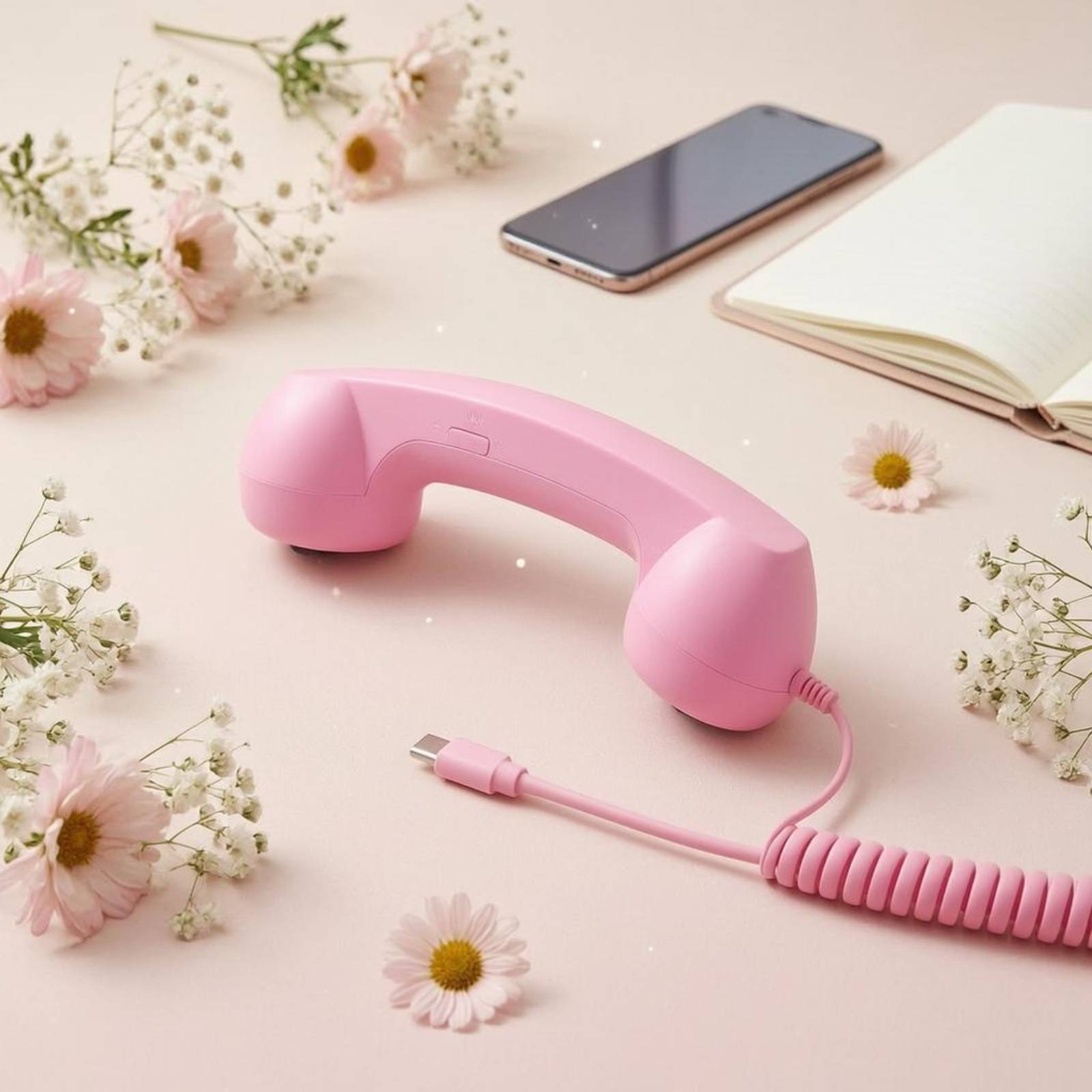 Type-C Phone Handset Coiled Ca - Phone Accessories Types ulasan dan harga