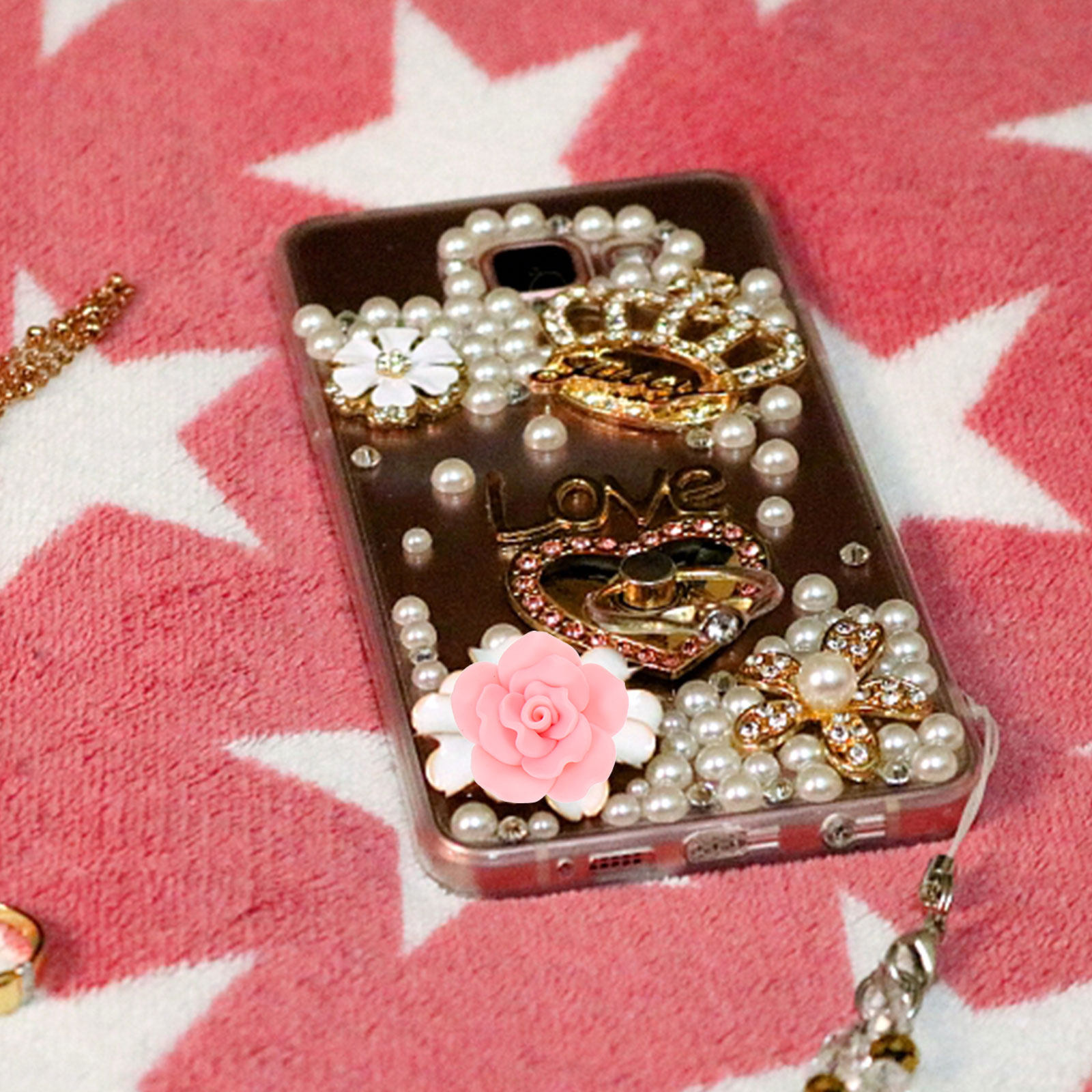 28Pcs Clay Flower Charms Set D - Phone Accessories Kit ulasan dan harga