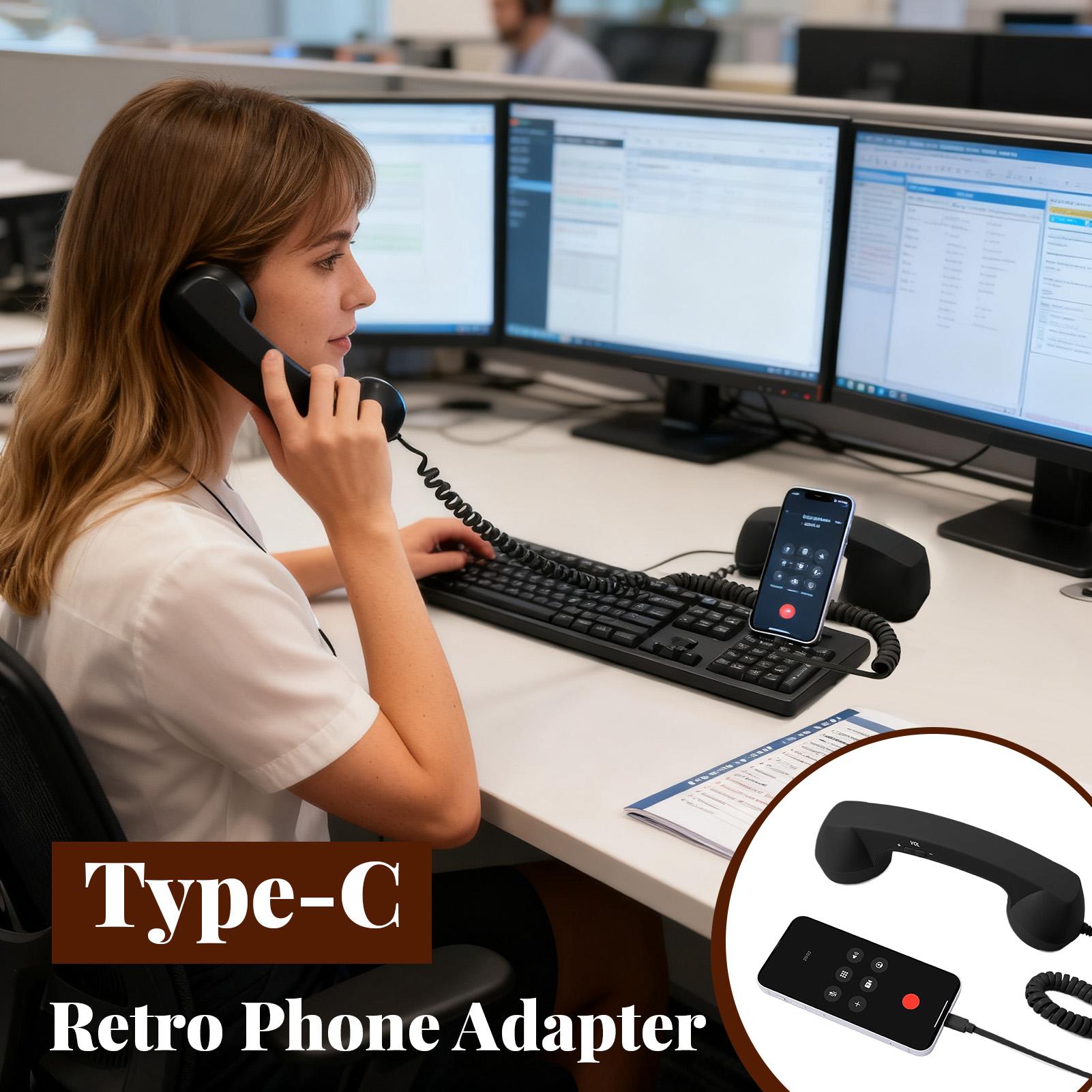 Type-C Retro Phone Adapter Lan - Phone Accessories Types ulasan dan harga