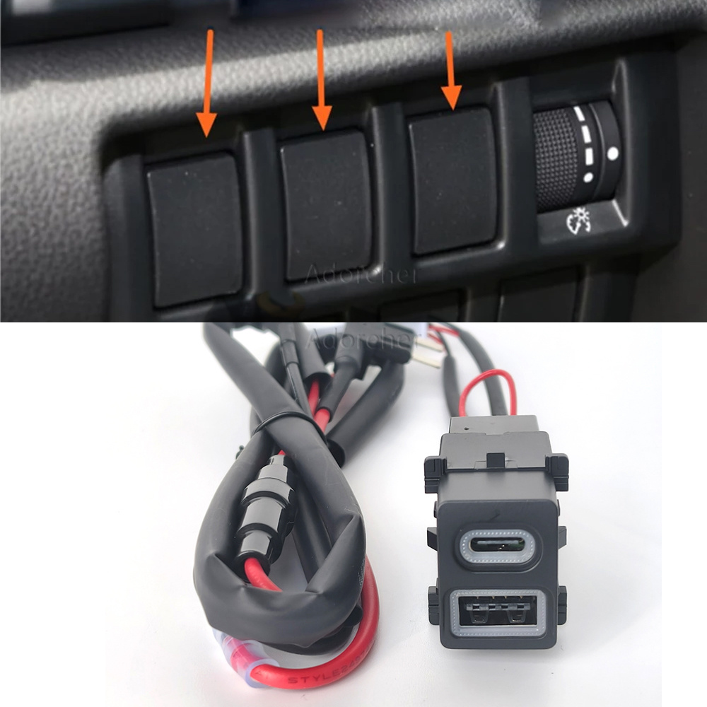 Modified Car USB QC3.0 Type-C  - Phone Accessories Types ulasan dan harga