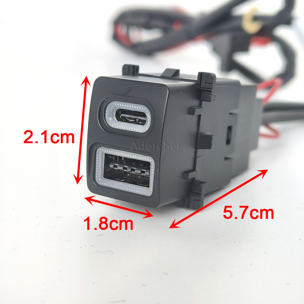 Modified Car USB QC3.0 Type-C  - Phone Accessories Types ulasan dan harga