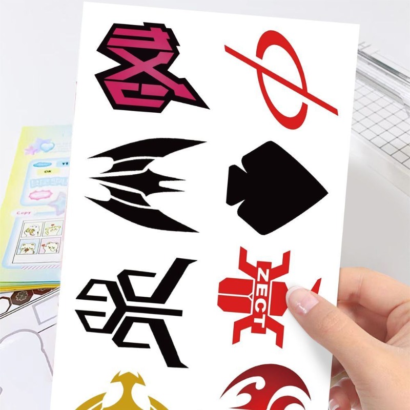 60 Sheets Kamen Rider Logo Sti - Phone Accessories Logo ulasan dan harga