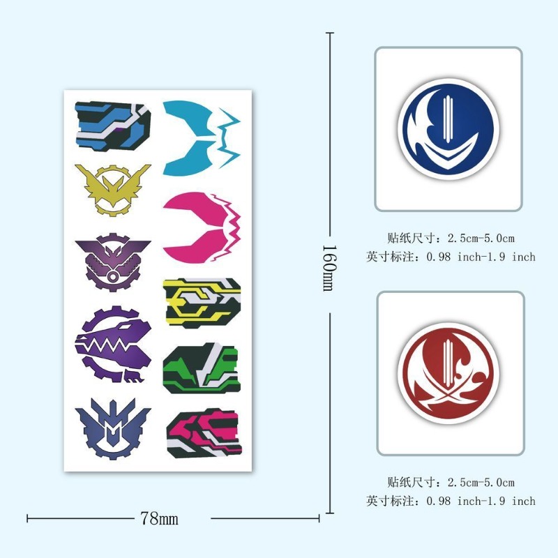 60 Sheets Kamen Rider Logo Sti - Phone Accessories Logo ulasan dan harga