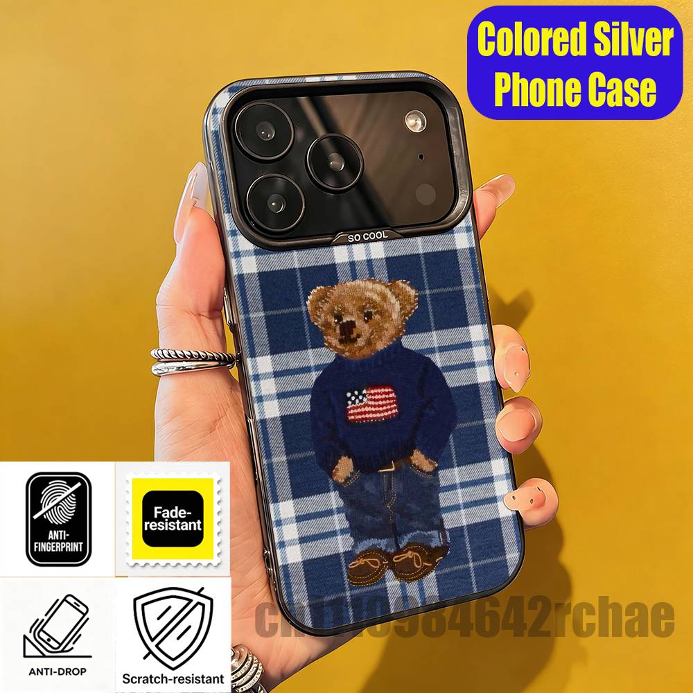 For Cartoon P-POLOS Cool Bear  - Phone Accessories Logo ulasan dan harga