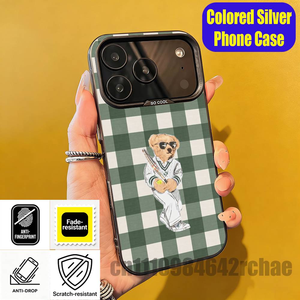 For Cartoon P-POLOS Cool Bear  - Phone Accessories Logo ulasan dan harga